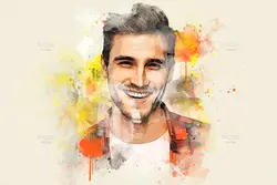 افکت نقاشی آبرنگی عکس برای فتوشاپ