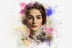 افکت نقاشی آبرنگی عکس برای فتوشاپ