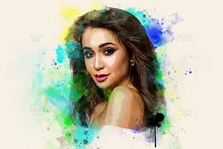 افکت نقاشی آبرنگی عکس برای فتوشاپ