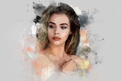 افکت نقاشی آبرنگی عکس برای فتوشاپ
