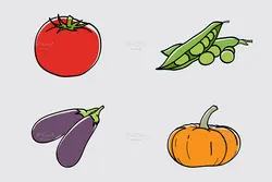 25 طرح وکتور سبزیجات و گیاهان مزرعه