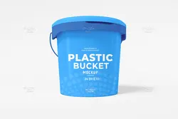 موکاپ سطل دسته دار پلاستیکی بسته بندی