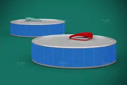 موکاپ قوطی آسان باز شو مواد غذایی کوچک و باریک