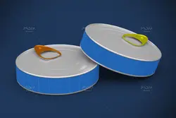 موکاپ قوطی آسان باز شو مواد غذایی کوچک و باریک