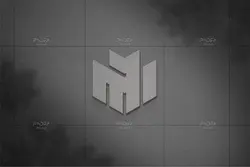 موکاپ لوگو روی دیوار لاکچری