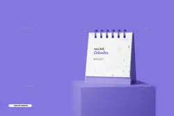 14 موکاپ تقویم رومیزی کوچک در نماهای مختلف