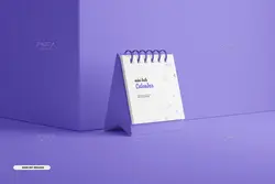 14 موکاپ تقویم رومیزی کوچک در نماهای مختلف