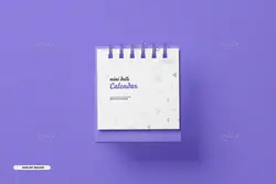 14 موکاپ تقویم رومیزی کوچک در نماهای مختلف