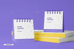 14 موکاپ تقویم رومیزی کوچک در نماهای مختلف