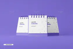 14 موکاپ تقویم رومیزی کوچک در نماهای مختلف