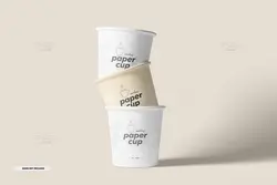 موکاپ لیوان کاغذی یکبار مصرف