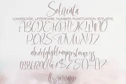 فونت خوشنویسی شیک و زیبای Solirenta Internal