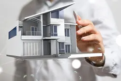 15 تصویر ماکت خانه در دست مرد (انتزاعی – مفهومی)