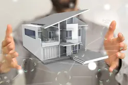 15 تصویر ماکت خانه در دست مرد (انتزاعی – مفهومی)