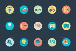 115 آیکون ساخت و ساز، معماری و ابزار آلات ساختمانی