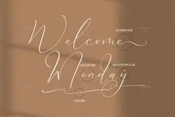 فونت خوشنویسی رمانتیک Falminga Charia