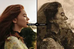 افکت عکس قدیمی و وینتج