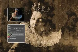 افکت عکس قدیمی و وینتج