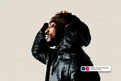 اکشن فتوشاپ افکت نقاشی رنگ روغن هنری روی بوم