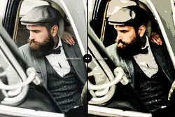 اکشن فتوشاپ افکت نقاشی رنگ روغن هنری روی بوم