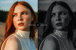 اکشن فتوشاپ افکت قدیمی عکس با نقاط نقاشی شده