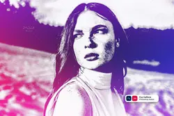 اکشن فتوشاپ افکت هافتون عکس و تصاویر