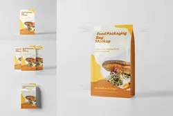 موکاپ پاکت بسته بندی مواد غذایی