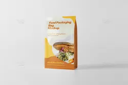موکاپ پاکت بسته بندی مواد غذایی