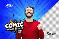 افکت عکس کمیک لایه باز برای فتوشاپ