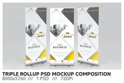 موکاپ استند رول آپ