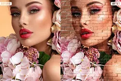 اکشن فتوشاپ افکت دیوار روی عکس و تصاویر