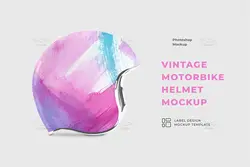 موکاپ کلاه کاسکت قدیمی و کلاسیک