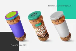 موکاپ شیشه ترشی قارچ