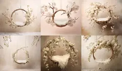 30 بک گراند تاب درختی نوزاد ویژه آتلیه کودک