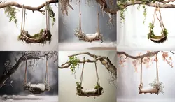 30 بک گراند تاب درختی نوزاد ویژه آتلیه کودک