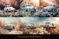 32 بک گراند ماشین عروس قدیمی ویژه آتلیه