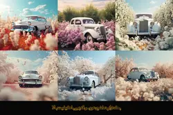 32 بک گراند ماشین عروس قدیمی ویژه آتلیه