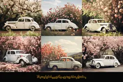 32 بک گراند ماشین عروس قدیمی ویژه آتلیه