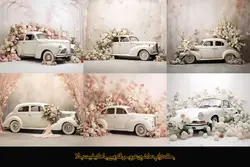 32 بک گراند ماشین عروس قدیمی ویژه آتلیه