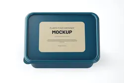 موکاپ ظرف پلاستیکی مواد غذایی