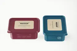 موکاپ ظرف پلاستیکی مواد غذایی