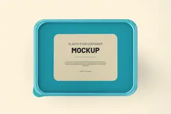 موکاپ ظرف پلاستیکی مواد غذایی