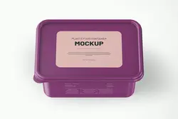 موکاپ ظرف پلاستیکی مواد غذایی