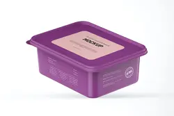 موکاپ ظرف پلاستیکی مواد غذایی