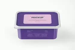 موکاپ ظرف پلاستیکی مواد غذایی