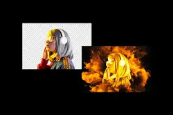 افکت عکس انفجار سینمایی فتوشاپ