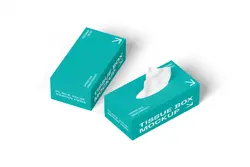 موکاپ جعبه دستمال کاغذی