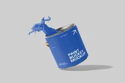 موکاپ سطل رنگ نقاشی