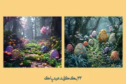 23 بک گراند عید پاک