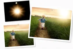 جلوه عکس نور خورشید برای فتوشاپ